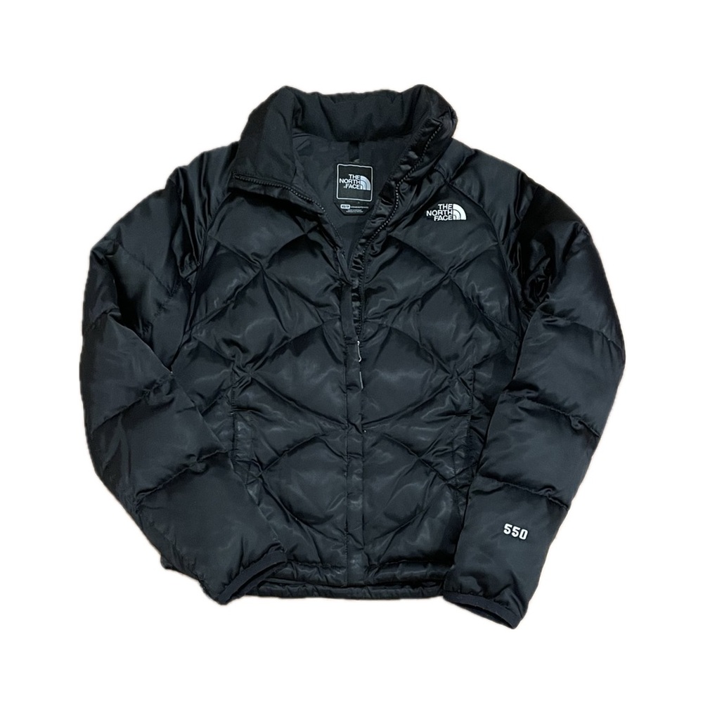 * Vintage * The North Face 550 Fill Down Black Satin Puffer Jacket XS